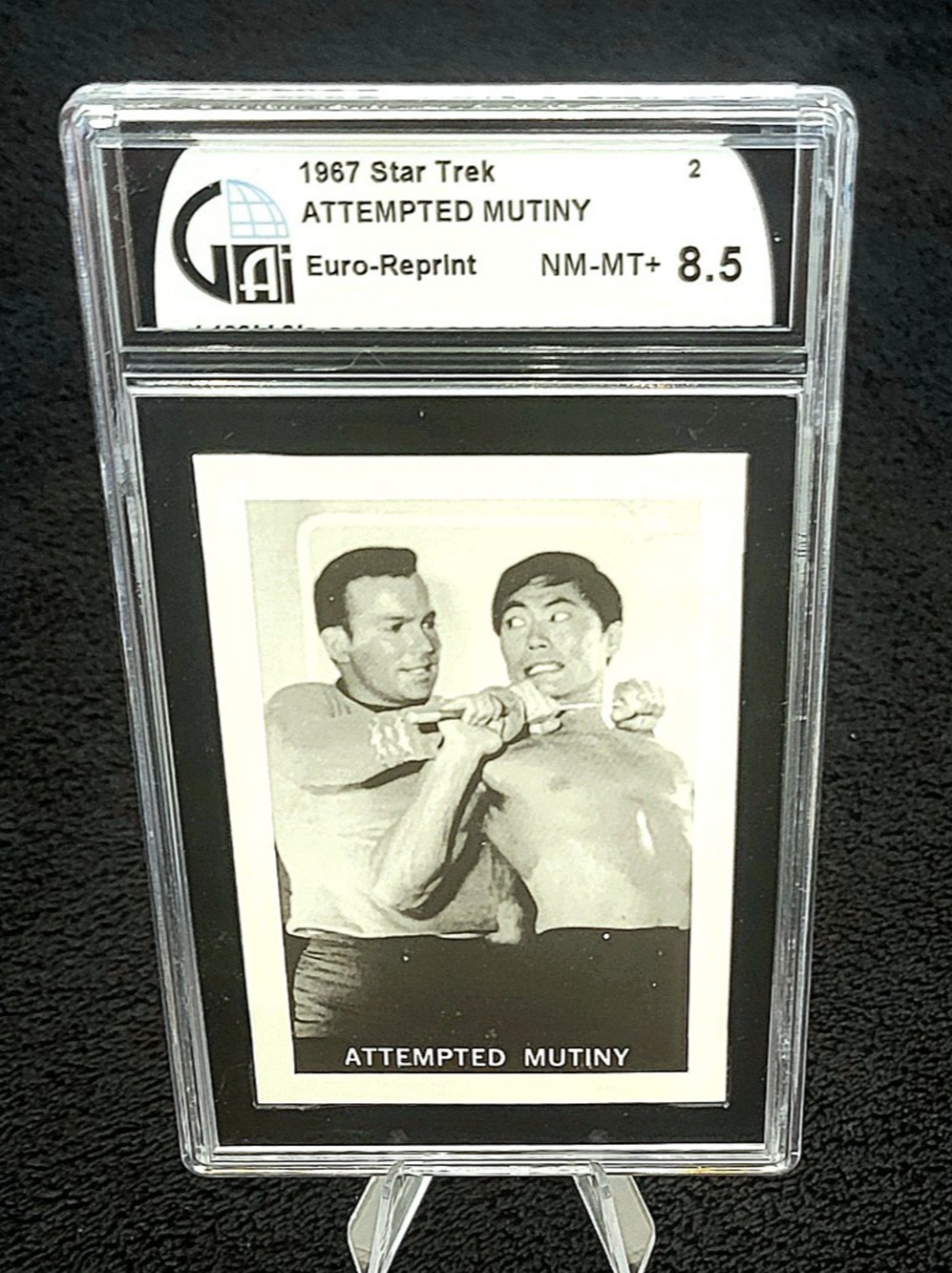 1967 Leaf Star Trek TOS Rare #2 Attempted Mutiny Graded 8.5 NM-MT